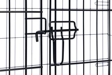 Preview: Gitterbox schwarz - mit/ohne Trennwand - Größe XL